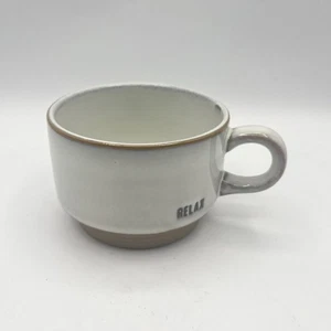 Taza de café y té de gres Hearth and Hand Magnolia “relax” granja - Imagen 1 de 13