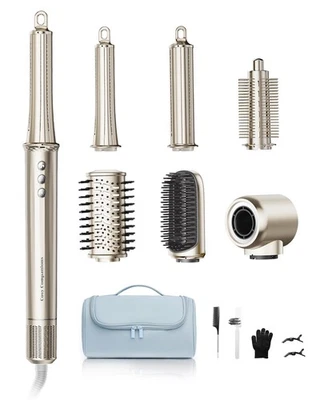 6 in 1 Hair Dryer Brush, Hair Styler 150.000 RPM High-Speed Negative Ionic Hair - Image 1 of 4