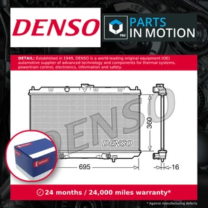 Radiator fits NISSAN PRIMERA P12, WP12 1.8 02 to 06 QG18DE Denso 21460AV700 New - Picture 1 of 7