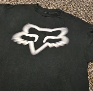 FOX Racing VINTAGE T-shirt - SINGLE-STITCHED - Men’s: 2XL - Black - Picture 1 of 8