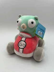 New Squishable Golang GO Programming Language Mini Gopher Go Cart Plush 7" Tags - Picture 1 of 12