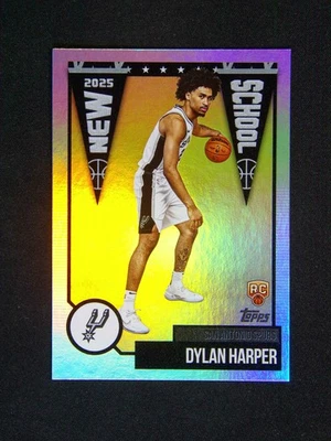 2025-26 Topps Flagship NBA Dylan Harper RC Rookie New School SP - Image 1 of 2