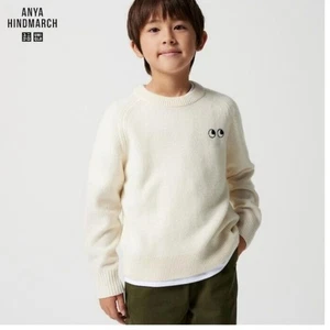 Kinderpullover Anya Hindmarch x Uniqlo Lammwolle Größe 10-12 EU150 - Bild 1 von 5