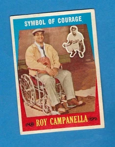 1959 Topps HOF Roy Campanella Brooklyn Dodgers Symbol of Courage #550 - Picture 1 of 2
