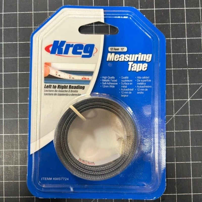 New Kreg KMS7724 12' Left-Right Reading Measuring Tape for Top Trak - Image 1 of 2