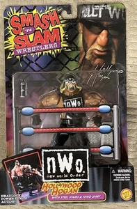 Vintage WCW/nWo ToyBiz Smash-n-Slam Hollywood Hulk Hogan Neu in Verpackung. Sehr schön! - Bild 1 von 4