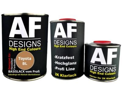 FÜR Toyota BL Gold Metallic 2,5L Autolack Set Klarlack Härter - Bild 1 von 4