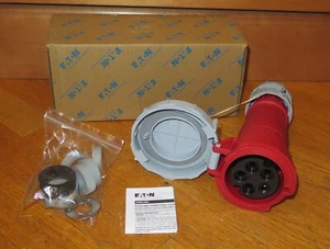 IEC 309 Eaton AH530C7W 30-Amp Pin & Sleeve Receptacle, 4-Pole, 5-Wire, 277/480V - Picture 1 of 9