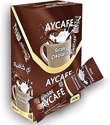 Aycafe Hot Chocolate Instant Coffee Box, 10 Sachet Free Shipping World Wide • 26.59$