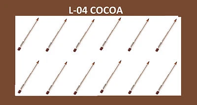 LOT OF 12 PRESTIGE CLASSIC LIP LINER PENCIL # L-04 COCOA  - Image 1 of 2