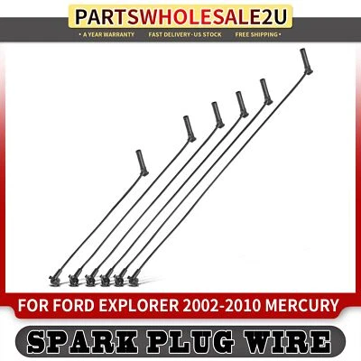 6x Juegos de cables de bujía para Ford Explorer Mercury Explorer Sport Trac V6 4,0 L Foto 1 de 4