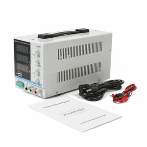 Adjustable Power Supply Precision Variable DC Digital Lab with Clip 30V 10A 220V - Picture 1 of 12