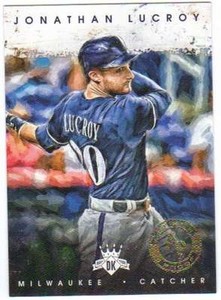 2016 Panini Diamond Kings Artist's Proof /99 #80 Jonathan Lucroy Brewers