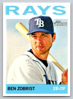 2013 Topps Heritage #36 Ben Zobrist Tampa Bay Rays - Image 1 of 2
