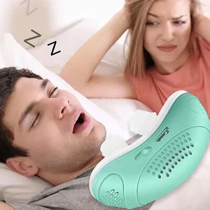 Dispositivo micro eléctrico antirronquidos apnea del sueño para detener ronquidos tapón de ayuda - Imagen 1 de 11