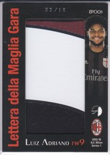 2015-16 Epoch A.C.Milan Patch Card /16 Luiz Adriano