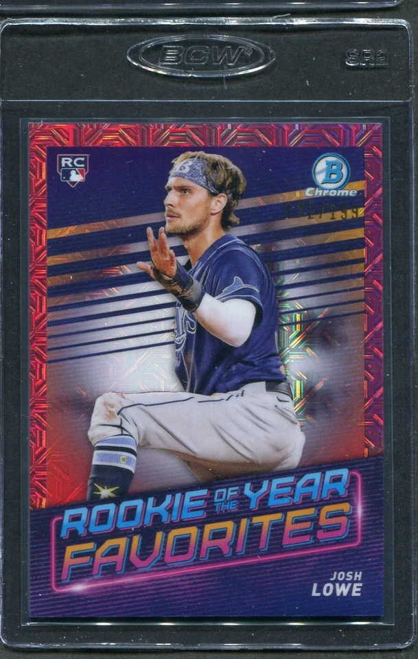 2022 Bowman Mega Box PINK ROY Favorites Josh Lowe RC #ROYF-11 Rays /199 - Image 1 of 1