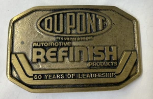 Dyna Hebilla Provo Utah LATÓN MACIZO Hebilla Dupont Acabado 60 Años de Liderazgo - Imagen 1 de 2