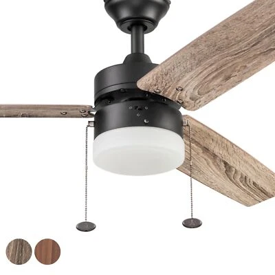 Prominence Home Reston, 48 Inch Modern Farmhouse LED Ceiling Fan with Light, ... - Image 1 of 4