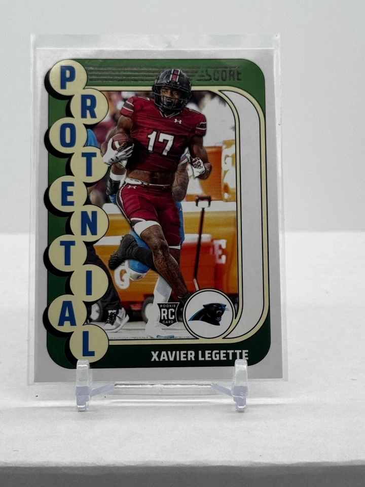 2024 Panini Score Football Xavier Legette Protential Rookie Card 23 - Image 1 of 2