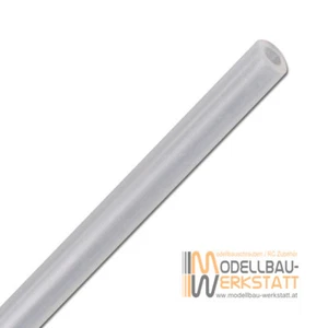 3x6mm Silikonschlauch 1m Spritschlauch Kraftstoffschlauch Nitro transparent - Bild 1 von 1