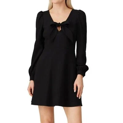 Black Halo Black Ellen Mini Dress Size 6 $375 - Image 1 of 4