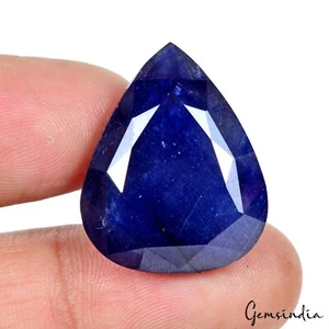 55,30 Ct. Color atractivo y buen corte grande azul pera caliente zafiro ~ Ceilán - Imagen 1 de 8