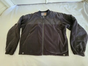 5.11 TACTICAL SERIES Mens Sz Lg WIND STOPPER Soft Shell BLACK FLEECE FULL Zip JA - Picture 1 of 19