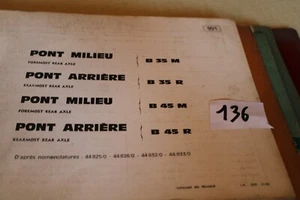 BERLIET Ersatzteilkatalog HECKBRÜCKEN MITTE VORNE ( 136 ) - Bild 1 von 7