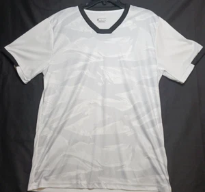 Silky soft Men's white & grey camo short sleeved shirt L - Picture 1 of 12