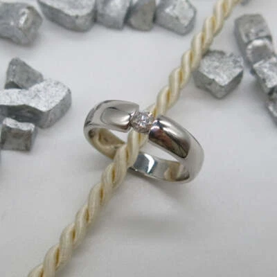 585/-er Weißgold Spannring CHRIST - Brilliant ca.0.20ct. TW SI1 - Gr.58 - Bild 1 von 3