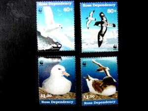 ROSS DEPENDENCY NHM SET-1997 ANTARCTIC SEABIRDS WWF EMBLEM SG RD 44/7 - Picture 1 of 1