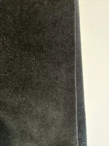 100% COTTON UPHOLSTERY DRAPERY CLOTHING VELVETEEN VELVET FABRIC HEAVY BLACK - Picture 1 of 6