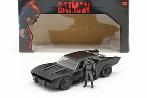 Batmobile mit Batman Figur Film The Batman (2022) schwarz 1:24 Jada Toys - Bild 1 von 1