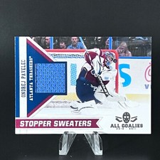 ONDREJ PAVELEC 2010-11 Panini All Goalies Stopper Sweaters Jersey #13 Thrashers