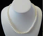 Saltwater Akoya 6.25mm Pearl Necklace 18" With 14kt Yellow Gold Diamond Clasp
