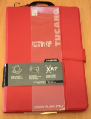 Tucano Universal Tablet Case/Stand for an 9/10 Inch Tablet X-Fit Hold Rose New - Image 1 of 4