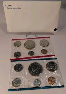 1978 P & D US Mint Uncirculated Coin Set - 12 Total Coins per set - Picture 1 of 14