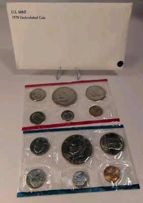 1978 P & D US Mint Uncirculated Coin Set - 12 Total Coins per set - Image 1 of 4