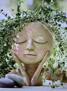Meditation Flower Pot- Very Zen Worthy! - Picture 1 of 6