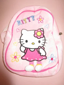 WEICHER ROSA HELLO KITTY MÄDCHEN-RUCKSACK FÜR KINDERGARTEN 28CM X 23CM SEHR GUT - Bild 1 von 4