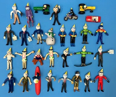 THIRTY (30)  Assorted Vintage Jack In The Box Bendy Figure's - Image 1 of 4