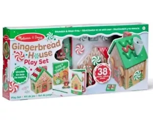 Melissa & Doug Casa di Pan di Zenzero Set Gioco in Legno 38 Pezzi Nuovo - Foto 1 di 1