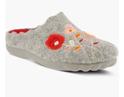 New FLEXUS by Spring Step  Slip On  Scufff Gray Wool House Shoe Women’s Sz 36 - Image 1 of 4