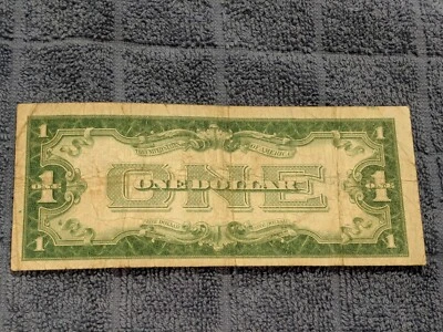 $1 One Dollar 1928A Series Silver Certificate Note Funny Back - Image 1 of 2