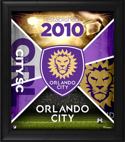Orlando City SC Framed 15" x 17" Team Impact Collage Cover