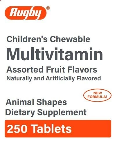 Pack de 250 vitaminas masticables para niños formas animales comparado con Picapiedra Foto 1 de 1