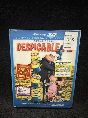 Despicable Me (3D + Blu-ray + DVD 4-Disc Set W/Inserts & Lenticular Slipcover) - Image 1 of 4
