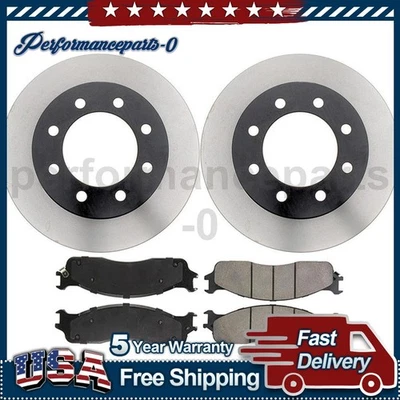 Juego de pastillas de freno de disco delanteras rotor de freno de disco para Dodge Ram 2500 2003-2008 Foto 1 de 4