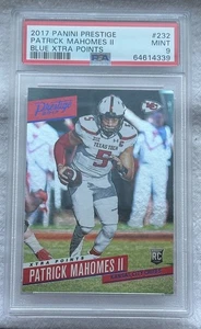 2017 Panini Prestige Patrick Mahomes Rookie RC Blue Xtra Points #232 PSA 9 - Bild 1 von 2